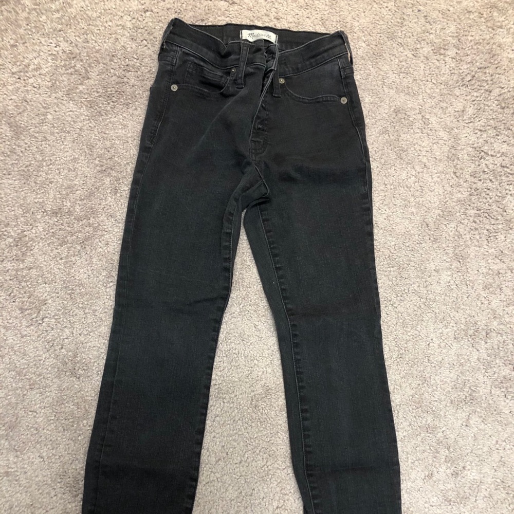 Madewell black skinny jeans